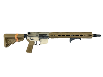 *USED* BG DEFENSE M4C 16&quot; 5.56 AR15 RIFLE, FDE, W/ 2 MAGS, GRY SAVIOR CASE