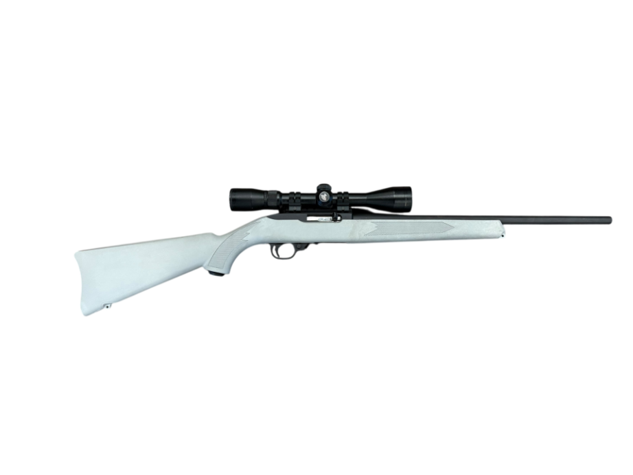 *USED* RUGER 10/22 18.5&quot; 22LR RIFLE, GRY/BLK, W/ 1 MAG, SCOPE
