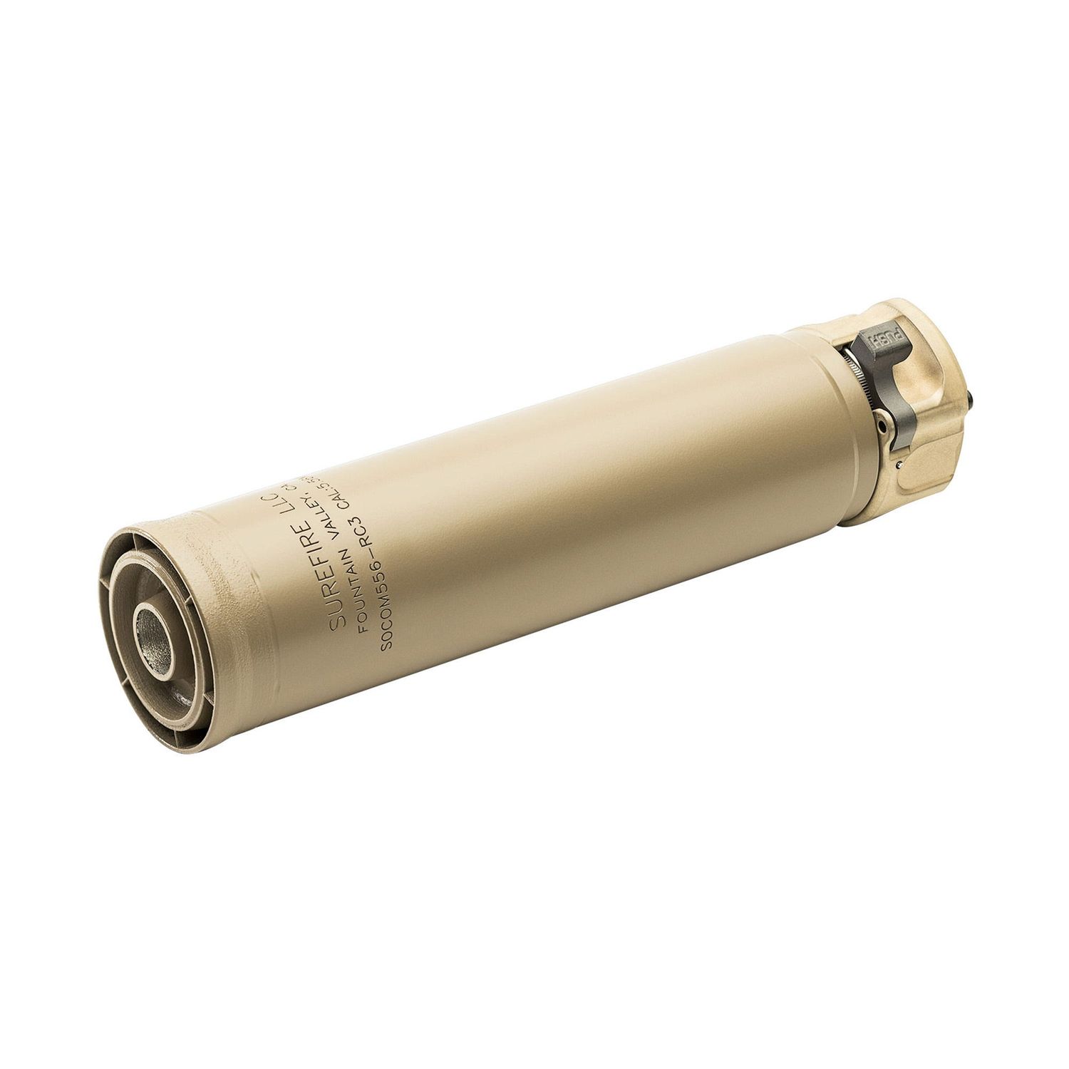 Surefire SOCOM556 RC3 Suppressor Flat Dark Earth 5.56, 084871332248, SOCOM556-RC3-DE