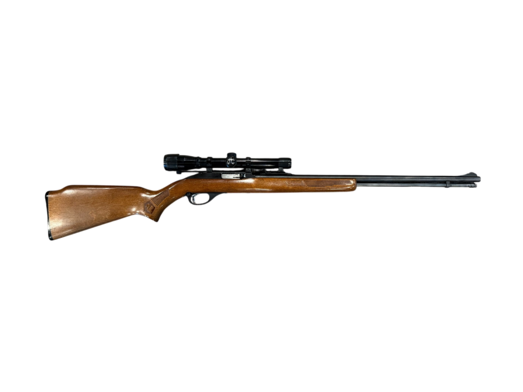 *USED* MARLIN GLENFIELD MODEL 60 22&quot; 22LR RIFLE, WOOD/BLK, W/ SCOPE, HARD CASE
