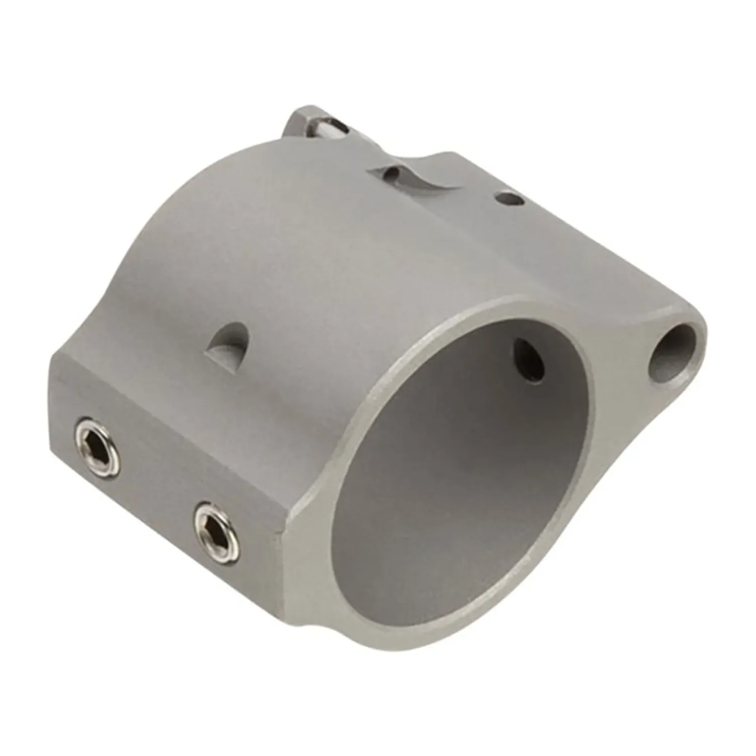 Superlative Arms Solid Set Screw Direct Impingement Adjustable Gas Block 0.75&quot; x 1&quot;, Stainless Steel, 850011846070, SABO-DI-750SS