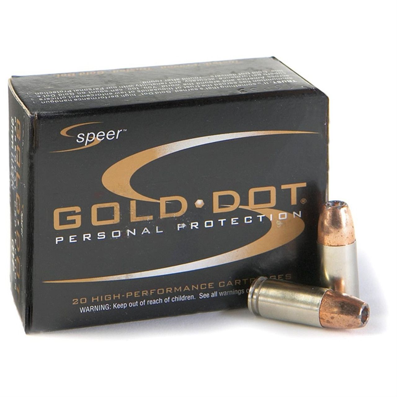 Speer Gold Dot Personal Protection Ammo 9mm 20-Rounds 115 Grain Hollow Point, 604544647211, 23614GD