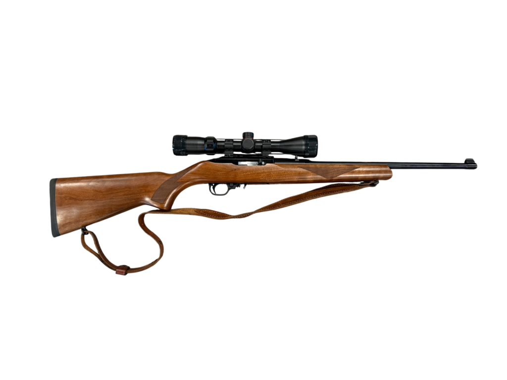 *USED* RUGER 10/22 18.5&quot; 22LR RIFLE, WOOD/BLK, W/ 1 MAG, 3-9X40 SCOPE
