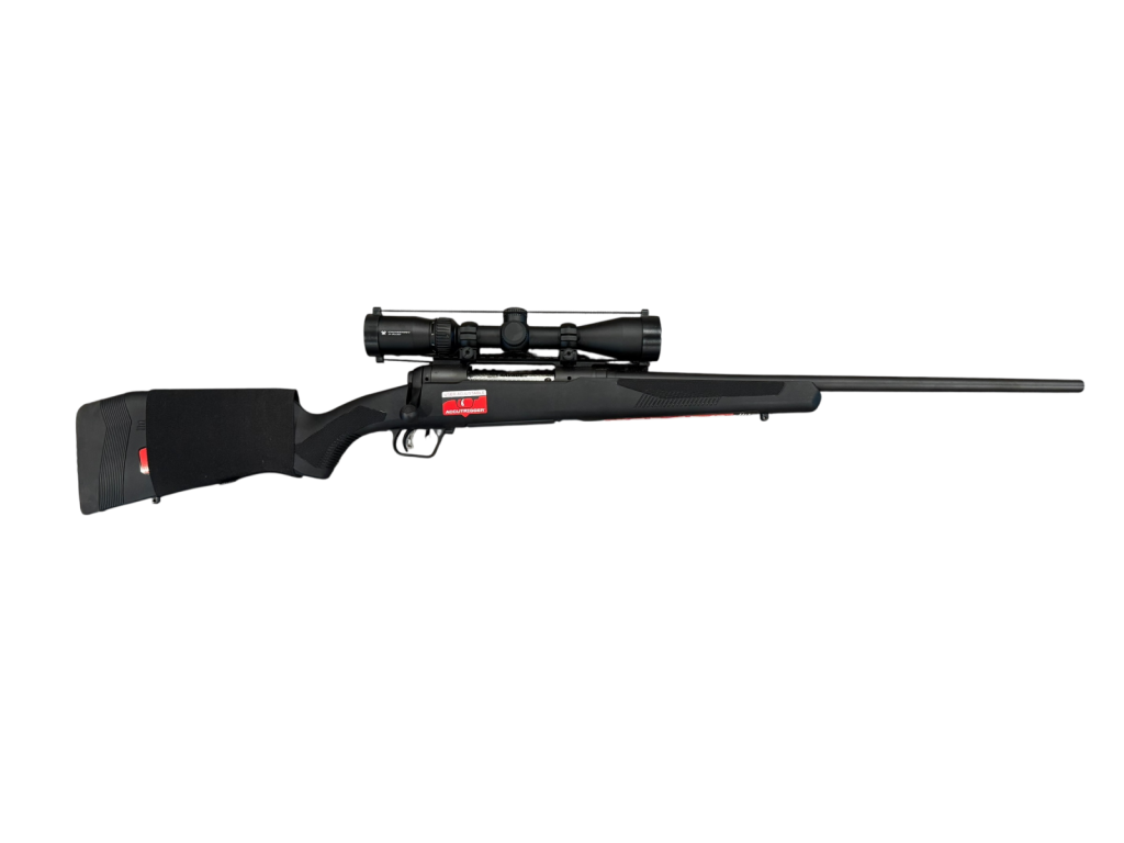 *USED* SAVAGE 110 22&quot; 30-06 BOLT ACTION RIFLE, BLK, W/ SCOPE, SHELL HOLDER