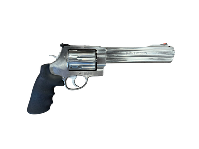 *USED* S&amp;W 350 7.5&quot; 350 LEGEND 7 SHOT REVOLVER, S.S., W/ 1 MOON CLIP, HOLSTER, ORIGINAL CASE