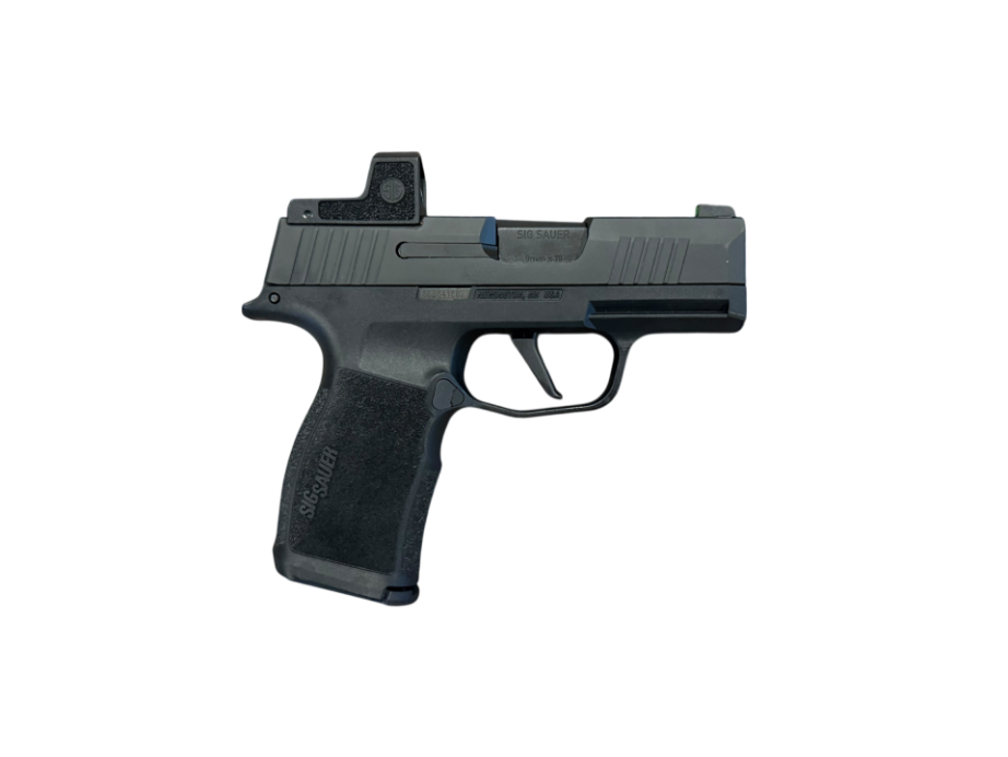 *USED* SIG P365X 3&quot; 9MM PISTOL, BLK, W/ 2 MAGS, ROMEO ZERO