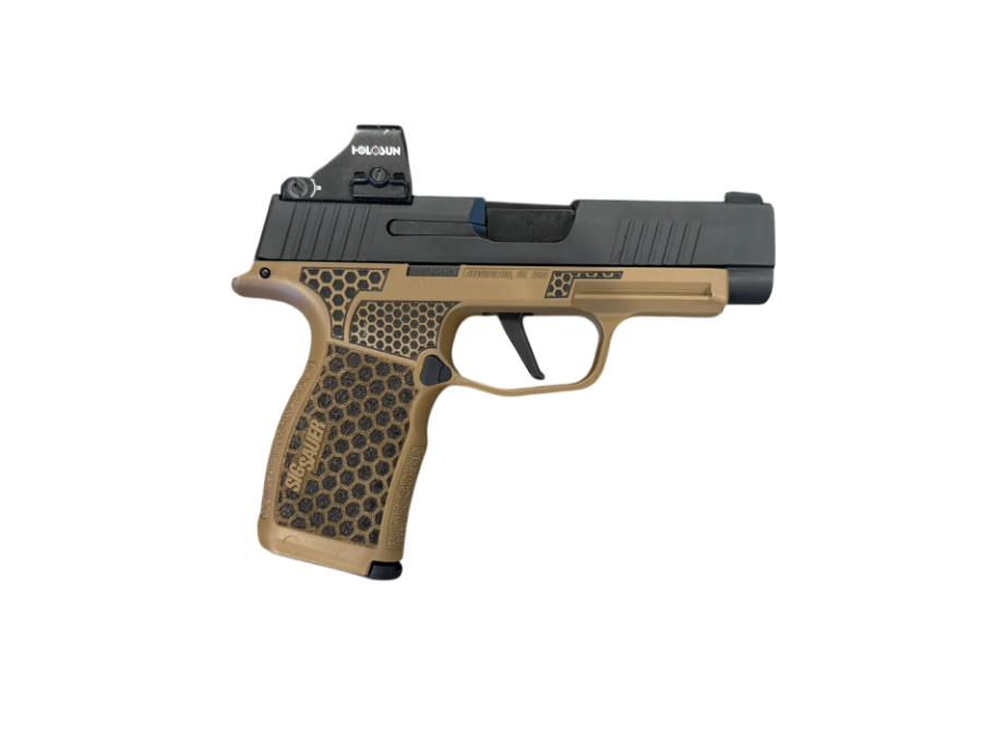 *USED* SIG P365 XL 3.5&quot; 9MM PISTOL, FDE/BLK, W/ 2 MAGS, 507K, ORIGINAL CASE