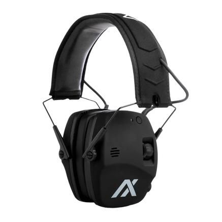 AXIL TRACKR BLU TACTICAL EAR MUFFS, 27 DB NRR, BLACK