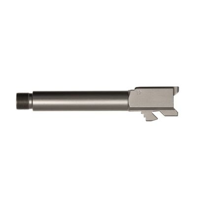 B.A. Barrel For Glock 19 Gen 3-5 1/2x28" Threaded PVD Light Gray Non-fluted Premium Series, BAPSG195T1L-BAMD100044, BAPSG195T1L