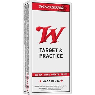 Winchester USA White Box Brass .300 AAC Blackout 200-Grain 20-Rounds OTR, 020892224582, USA300BLKX