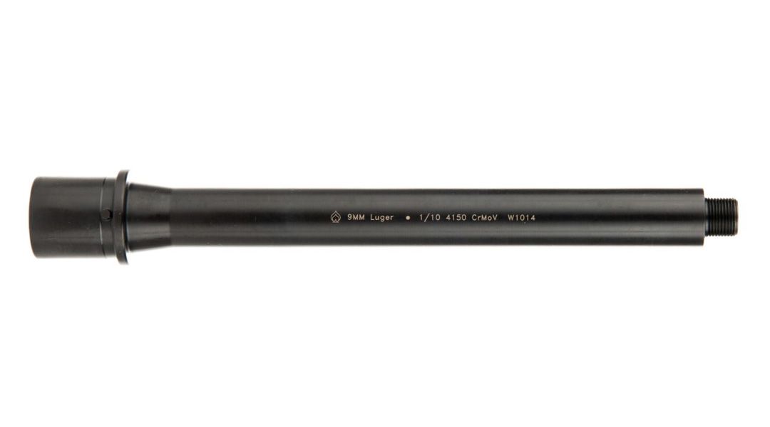 B.A. 8.3&quot; 9MM Direct Blowback Barrel, AR15,  Modern Series, 1/2x28, 1:10 Twist