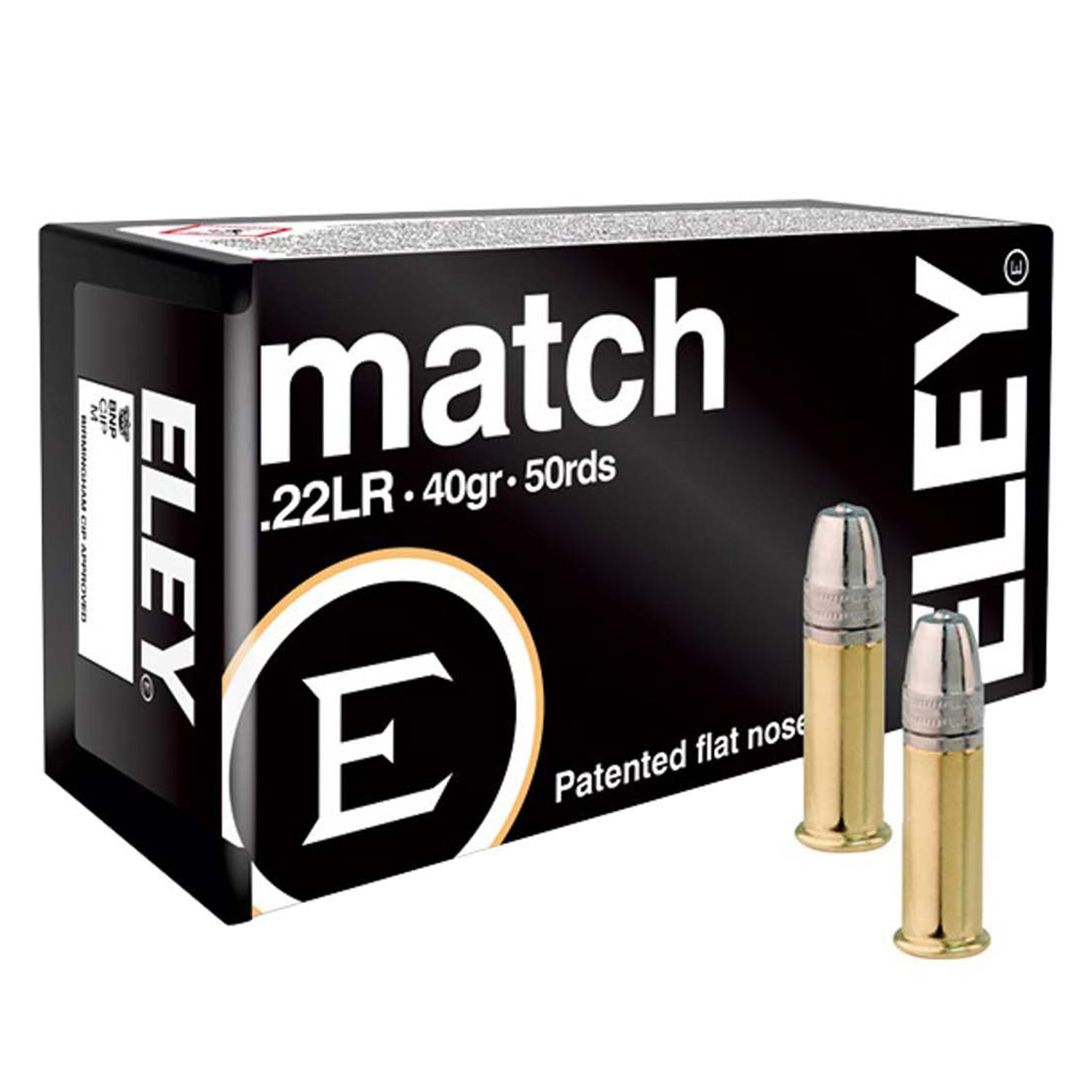 ELEY MATCH 22LR 40GR EPS 50RD 100BX/CS, 650911011000, 01100