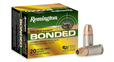 REMINGTON Golden Saber 9mm 124gr+P Bonded JHP 20RD/Box, 047700494500, 29341