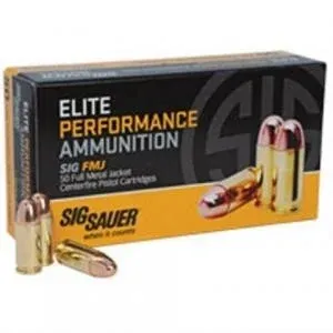 SIG SAUER 10MM 180GR FMJ 50RD/BX, 798681516988, E10MB1-50