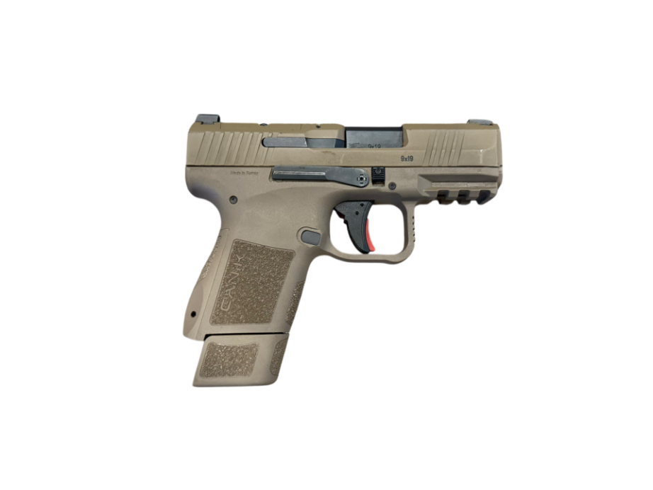 *USED* CANIK METE MC9 3.25" 9MM PISTOL, FDE, W/ 2 MAGS, HOLSTER, ORIGINAL CASE/ACCYS