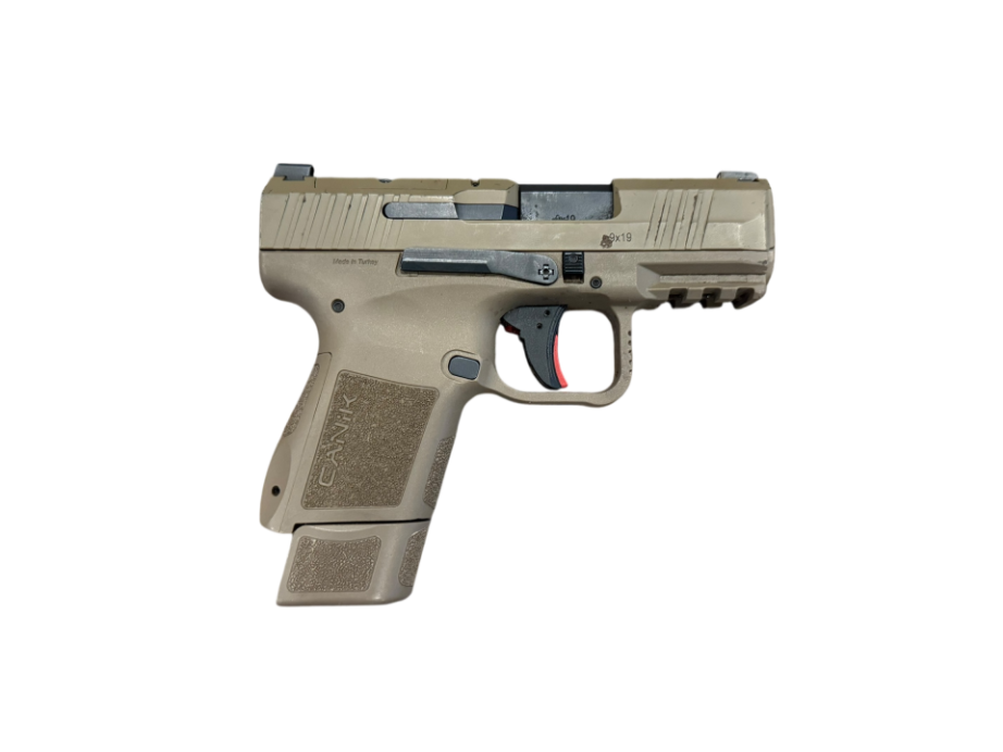 *USED* CANIK METE MC9 3.25" 9MM PISTOL, FDE, W/ 1 MAG, ORIGINAL CASE/ACCYS