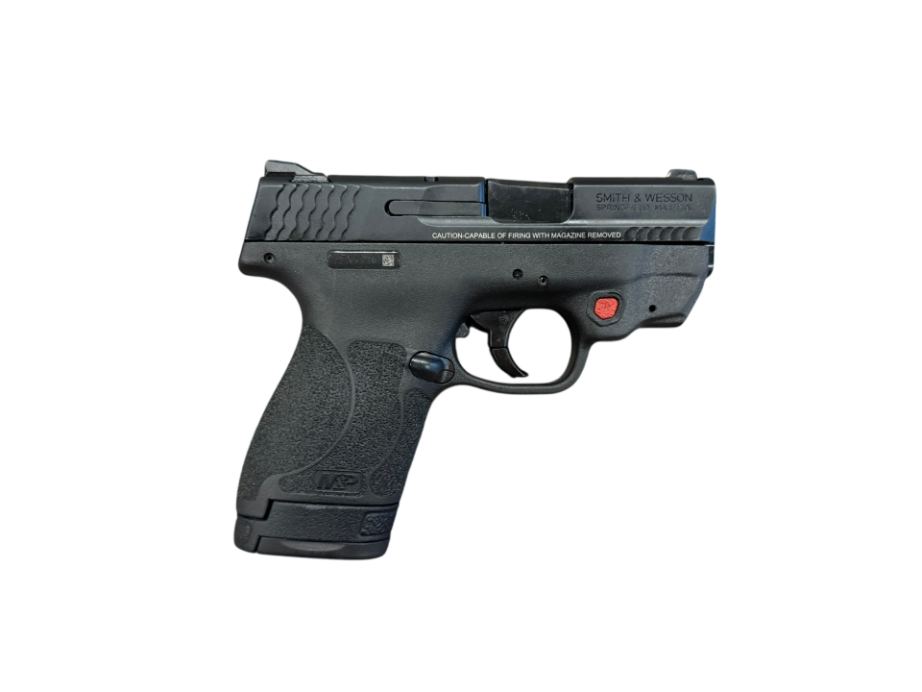 *USED* S&amp;W M&amp;P 9 SHIELD M2.0 3" 9MM PISTOL, BLK, W/ 3 MAGS, CT LASER, MANUAL, SOFT CASE