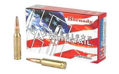 HORNADY, AMERICAN WHITETAIL, 6.5 CREEDMOOR, 129 GRAIN, INTERLOCK, 20 ROUND BOX, LA00279