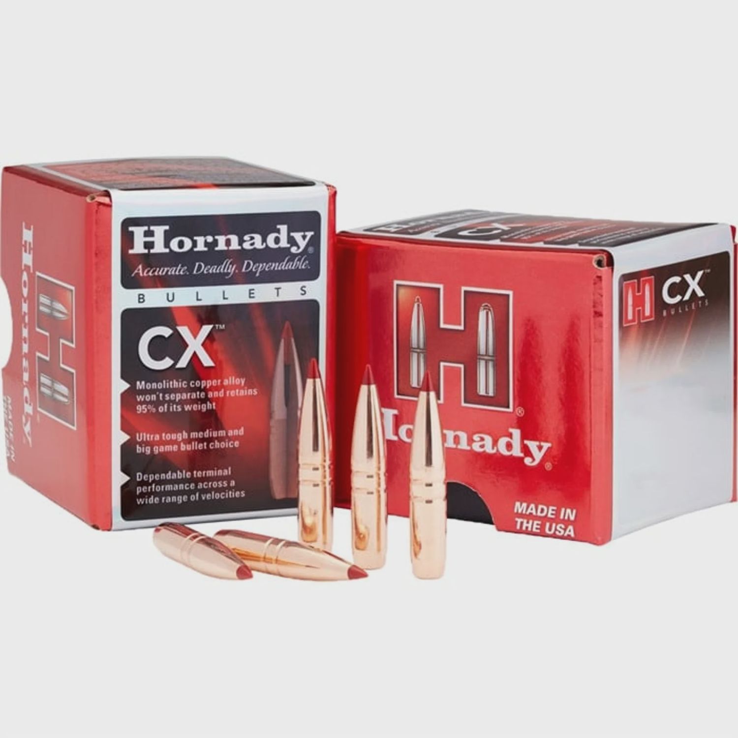 HORNADY 30 CALIBER (0.308") CX  BULLETS - 30 CALIBER (0.308") 180GR CX 50/BOX