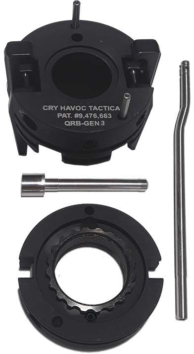 CRY HAVOC QUICK RELEASE BARREL KIT 2-PIN AR-15 MIDLENGTH GAS TUBE, 793888120419, 2_PIN_QRB_MID-LEN_GT
