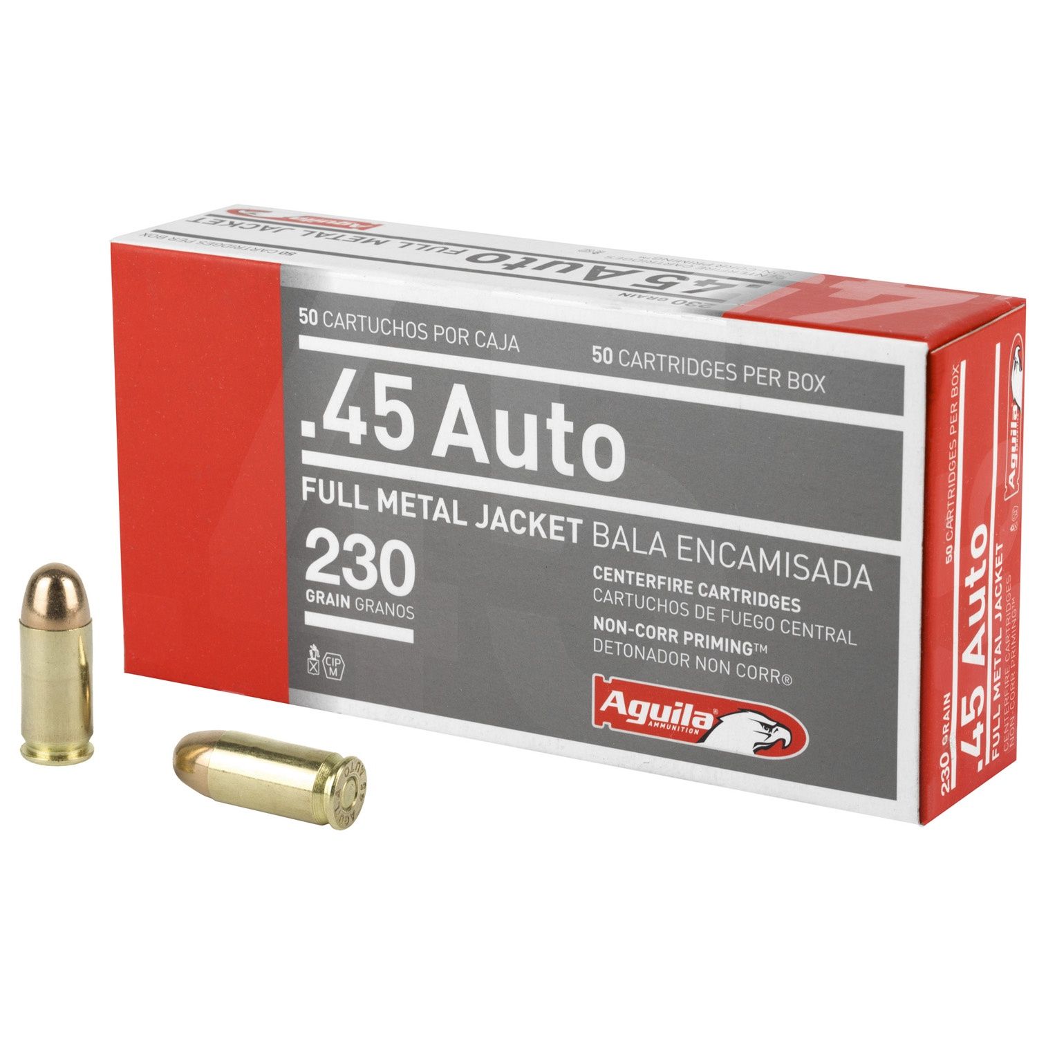 Aguila 45 ACP, 230 Grain, Full Metal Jacket, 50 Round Box