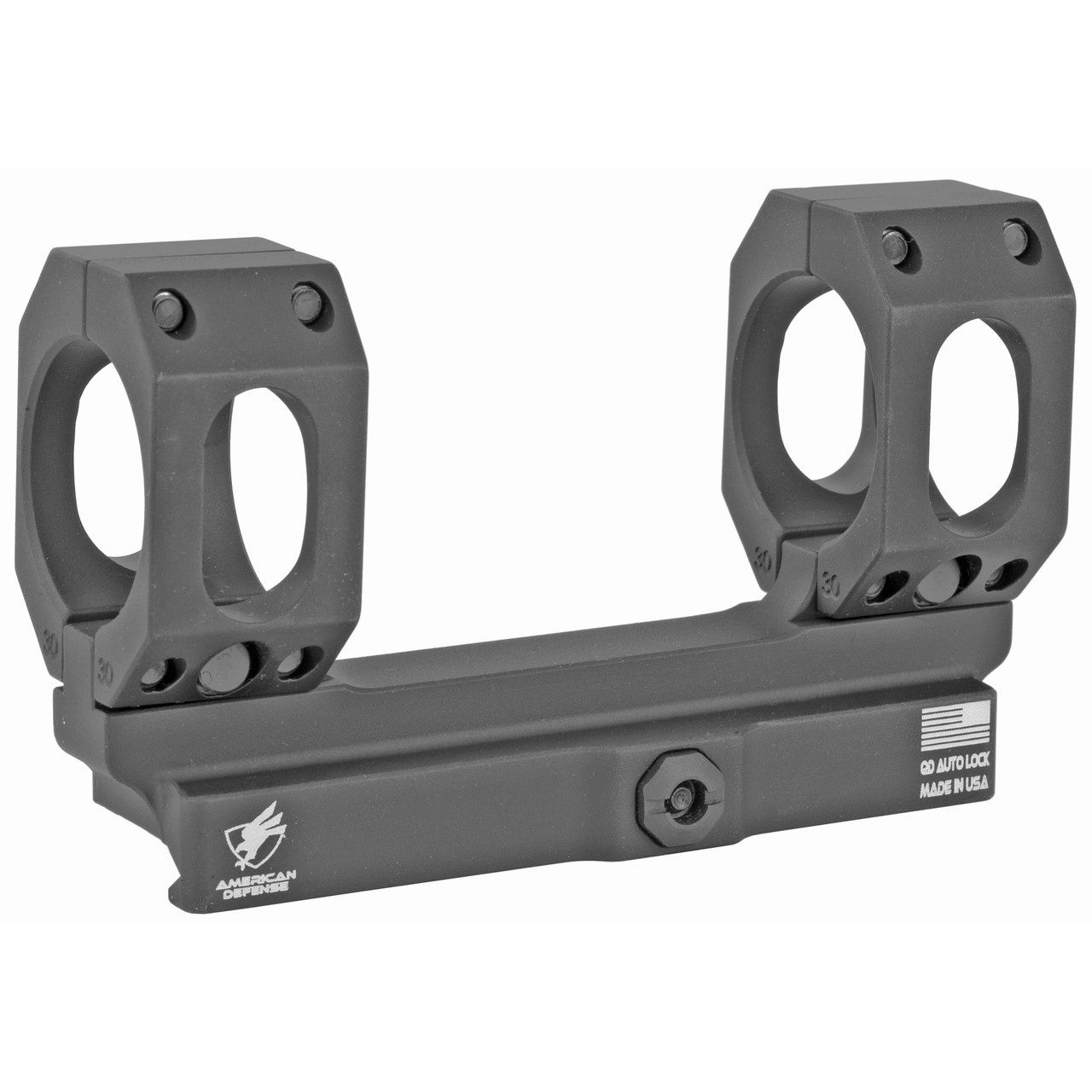 ADM SCOUT STRAIGHT QD 30MM SCOPE MOUNT, BLK, AD-SCOUT-S-30-STD, 818503011740