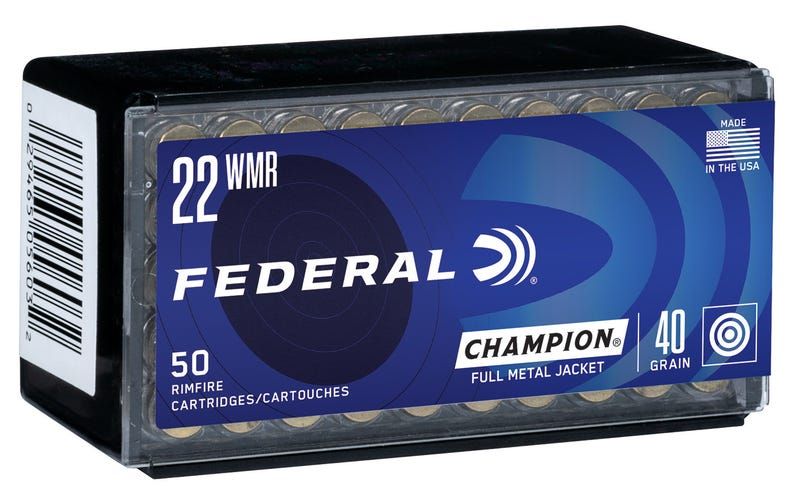 Federal .22 Magnum Ammunition 50 Rounds Target FMJ 40 Grains 029465056032 737