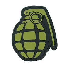 VOODOO TACTICAL RUBBER PATCH - GRENADE, 783377025295, 07-0987004000