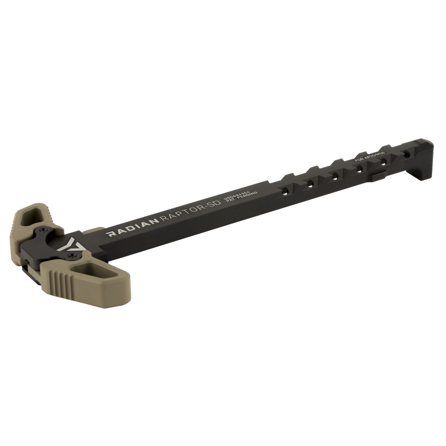 Radian  Raptor SD AR15 Ambi Charging Handle Suppressor Optimized FDE, 817093020705, R0066