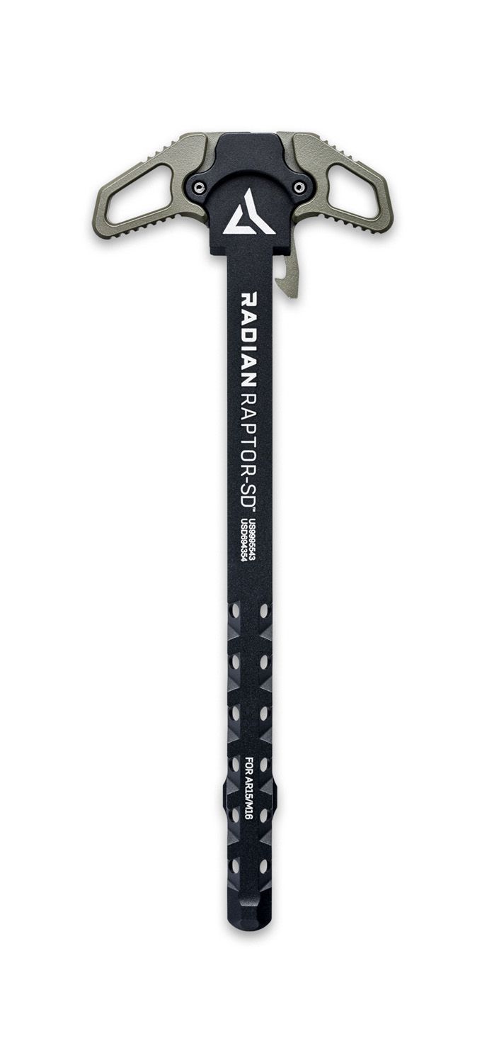 Radian Raptor-SD AR-15 Charging Handle OD Green, 817093023591, R0376