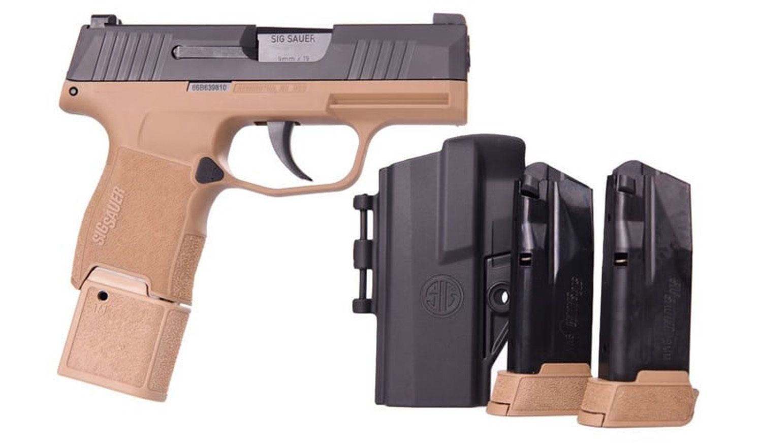 SIG P365 9MM 3.1" X-RAY 3 OPTIC RDY 12RD W/HOLSTER, 798681684168, 365-9-RTXR3P-C-TACPAC