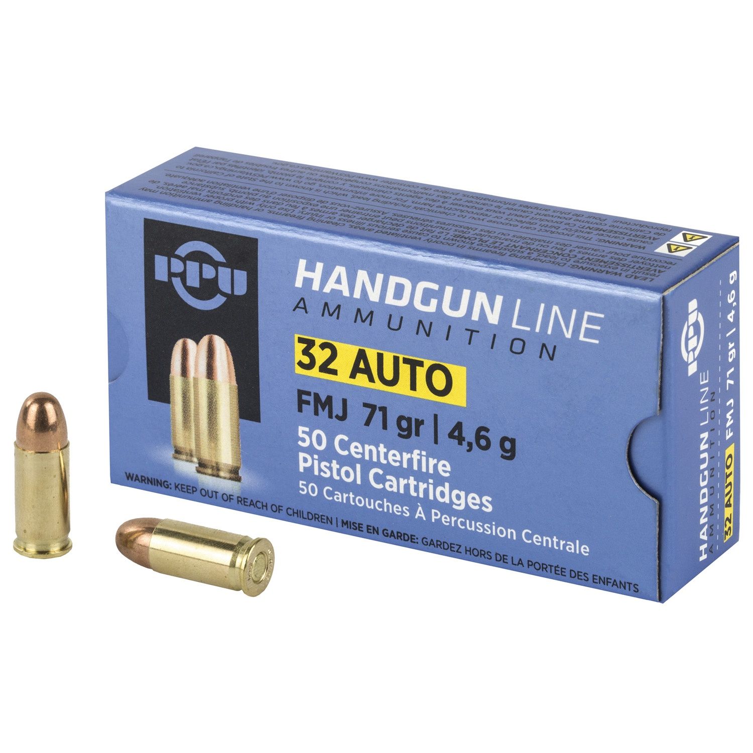 Prvi Partizan, Pistol, 32 ACP, 71 Grain, Full Metal Jacket, 50 Round Box
