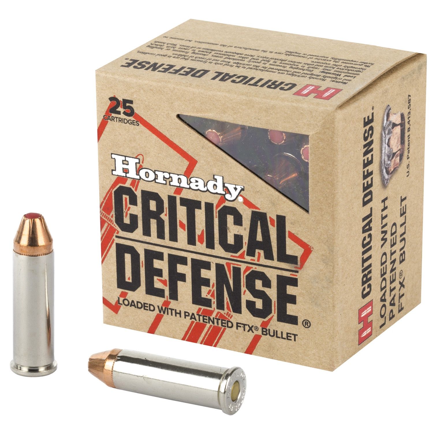 Hornady, Critical Defense, 38 Special +P, 110 Grain, Flex Tip, 25rd Box, 090255903119, 90311