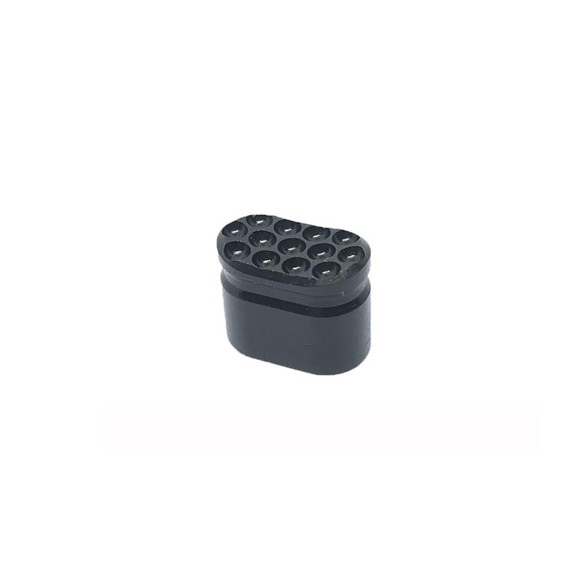 FCD EMR-HC-AA Heavy Enhanced AR15 Magazine Release Button - Blind Hole - Nitrided 4140 Steel - Dimpled, 682157948734, EMR-HC-AA