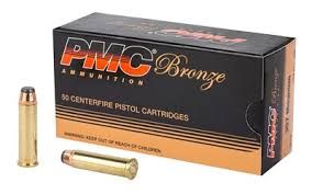 PMC Ammunition, Bronze, 357MAG, 158 Grain, Jacketed Soft Point, 50Round Box, 741569050173, PMC357A