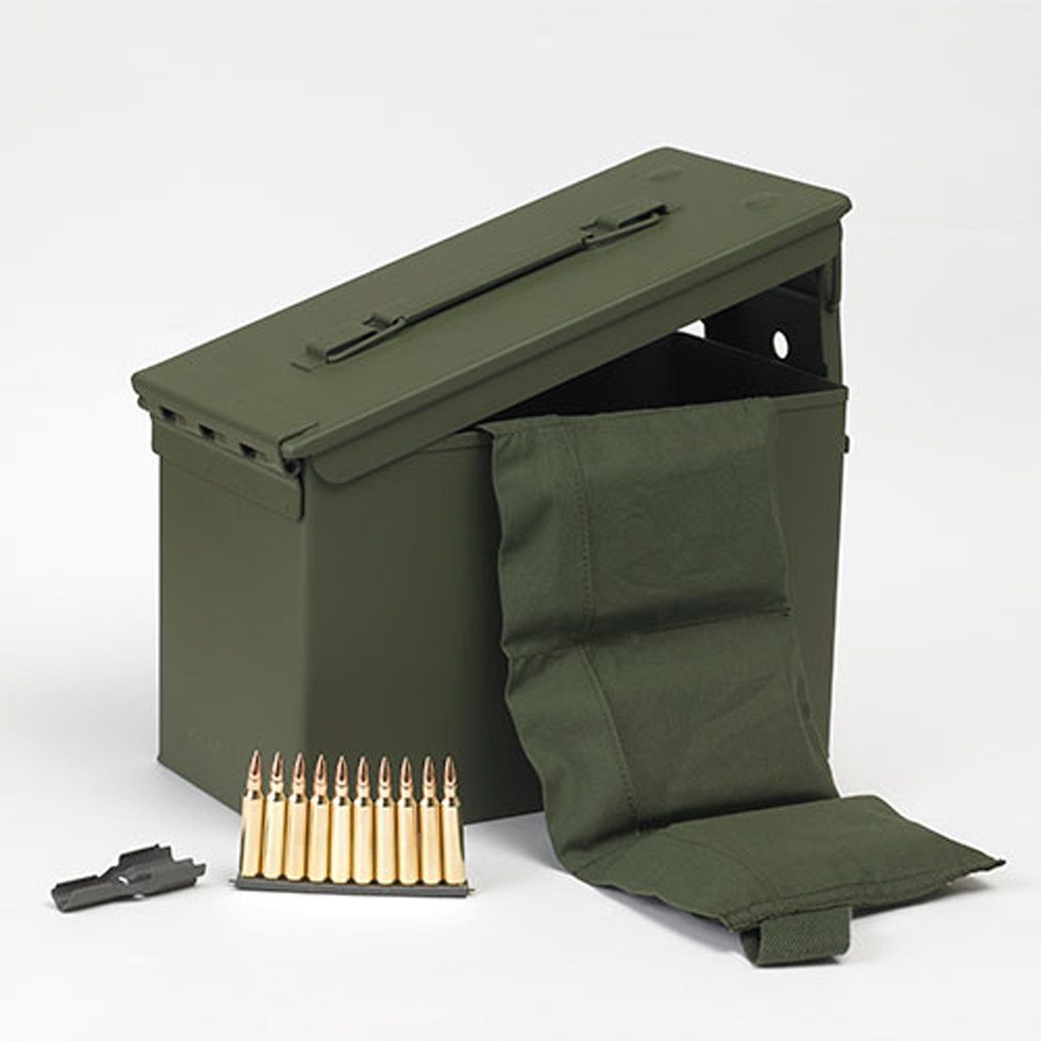 PMC .223 Bronze, 55GR FMJ, 640RD on Stripper Clips in Ammo Can, PMC-223A-MB