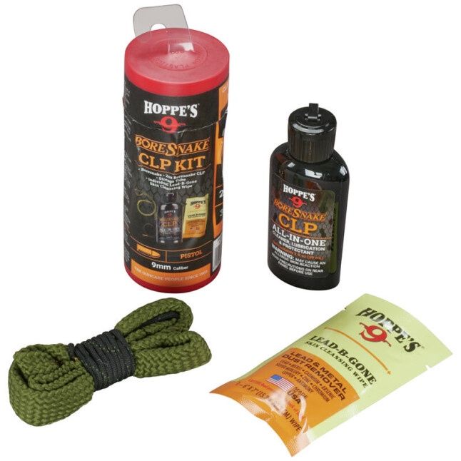 Hoppe's Boresnake CLP 9mm Pistol Kit, 026285002645, 210009