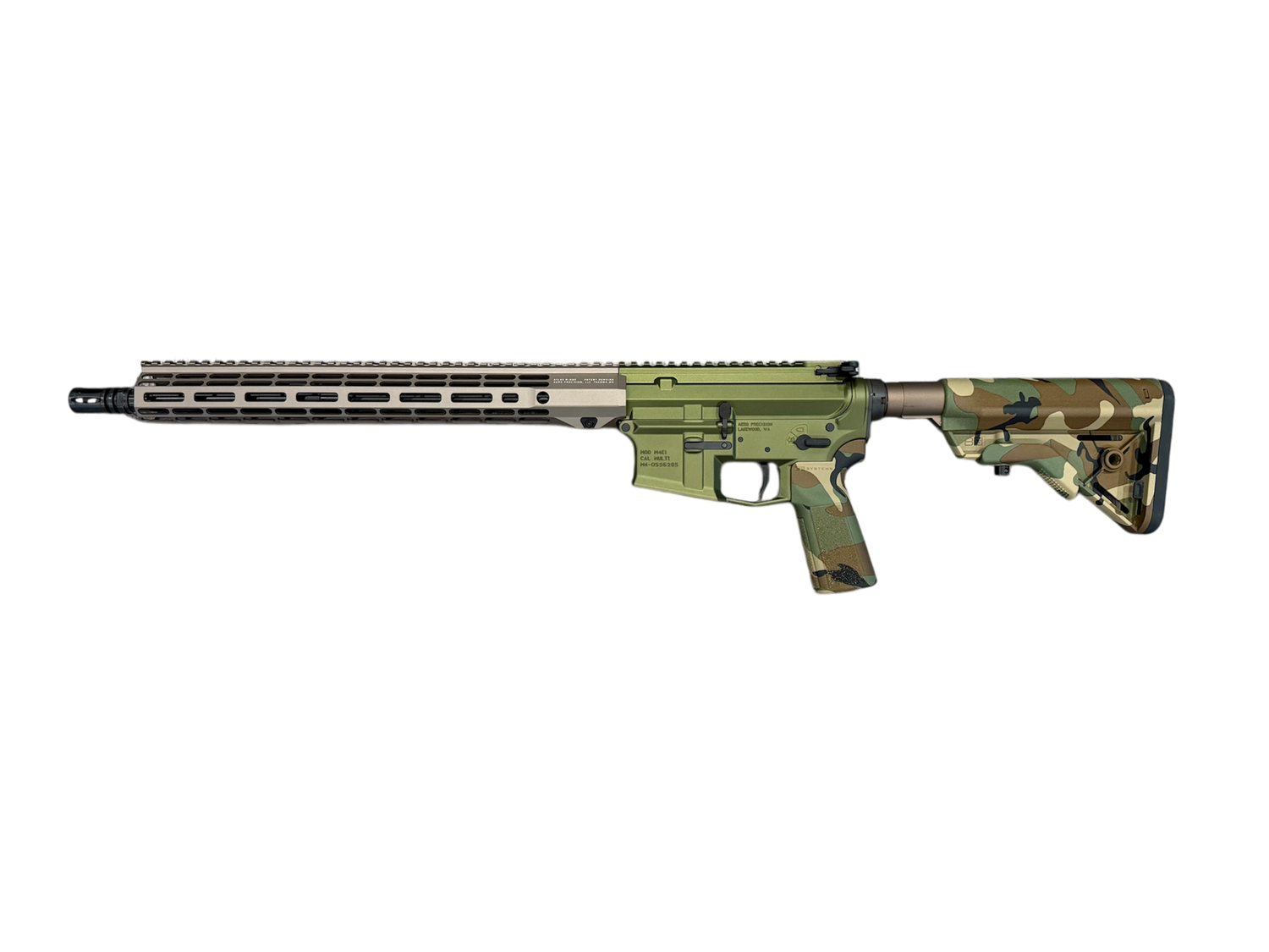 AERO M4E1 16" 5.56 MID GOVT, 15" R-ONE, M81 B5 STOCK/GRIP, ODG/KB ANO, RB019