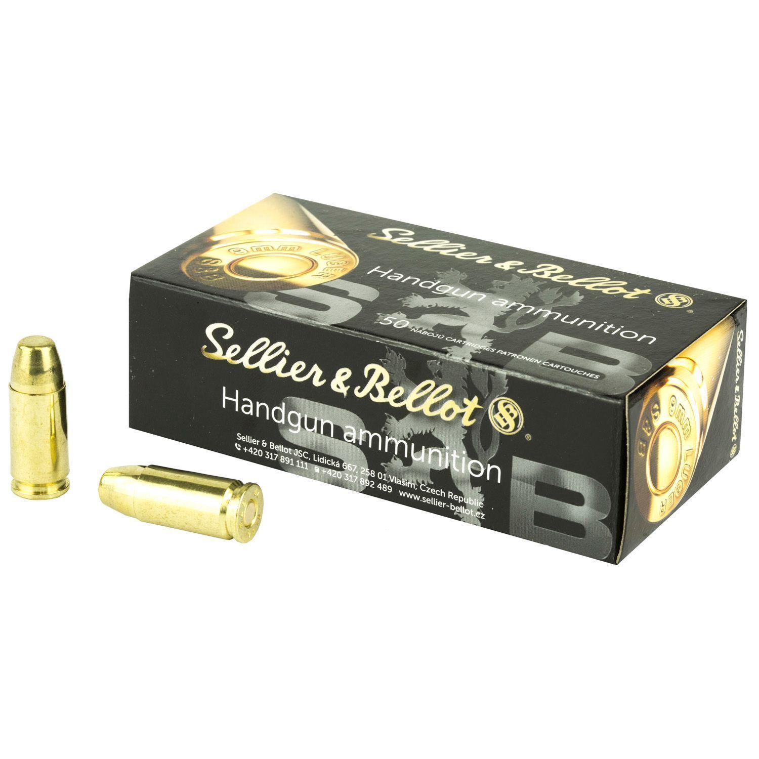 S&amp;B 9MM SUBSONIC, 150GR FMJ, 50RD/BX, 754908500932, SB9SUBB