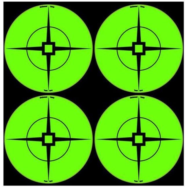 Birchwood Casey Self Adhesive 3" Target Spots Atomic Green 40 Pack, 029057339338, 33933