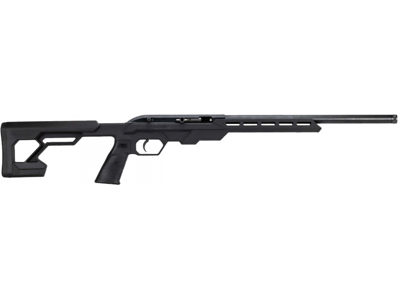 Savage, 64 Precision, Semi-automatic Rifle, 22 LR, 16.5" Threaded Barrel, 1/2x28, Matte Finish, Black, Synthetic Stock, 20 Rounds, 1 Magazine