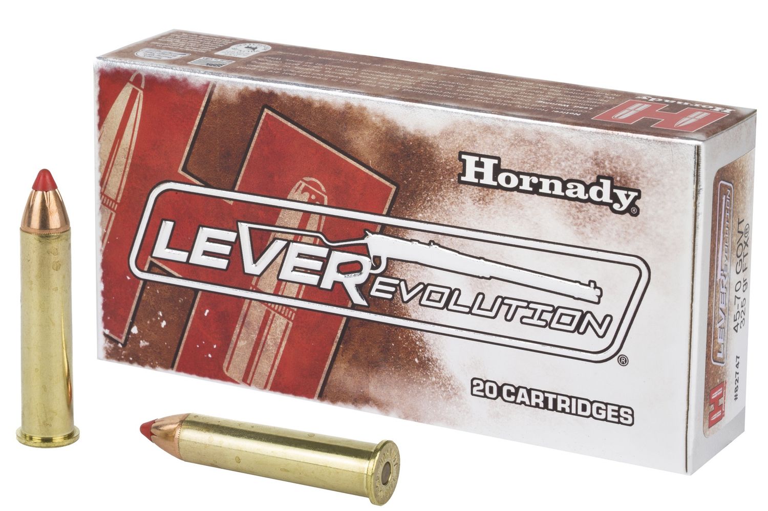 HORNADY .45-70 LEVERevolution, 325GR FTX, 20RD/BX, HO82747, LA00293