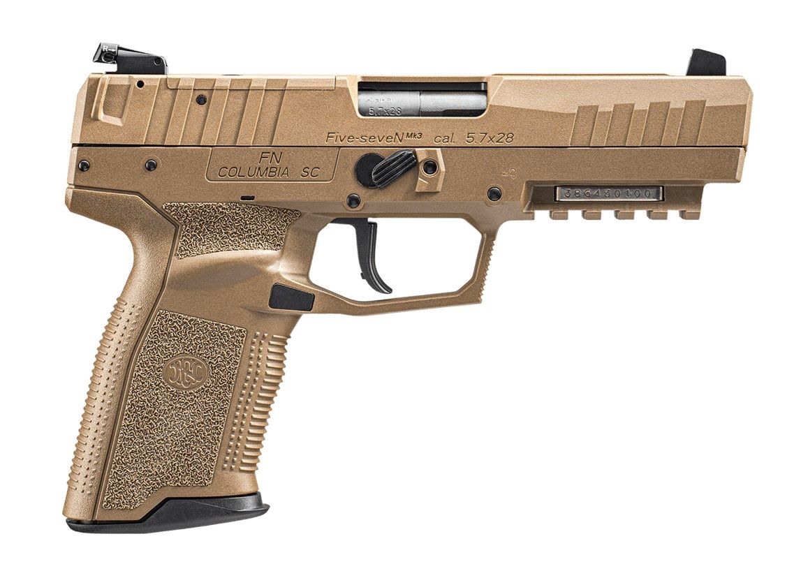 FN FIVE-SEVEN MRD 5.7X28MM PISTOL 4.75" 20RD, FDE, 845737015145, 66-101275, 66101275