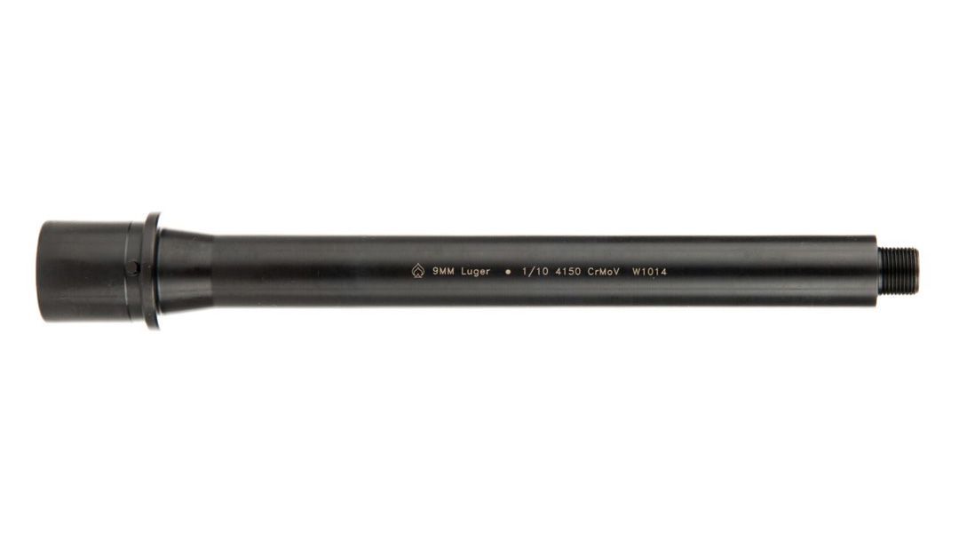 B.A. 8.3" 9MM Direct Blowback Barrel, AR15,  Modern Series, 1/2x28, 1:10 Twist