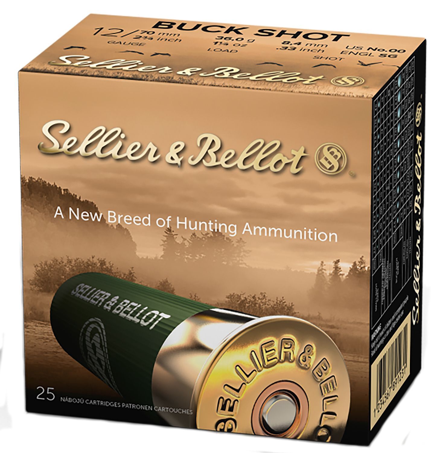 S&amp;B 12GA, 2.75" 9P 00BK, 25RD/BX, 754908533183, SB12BSG