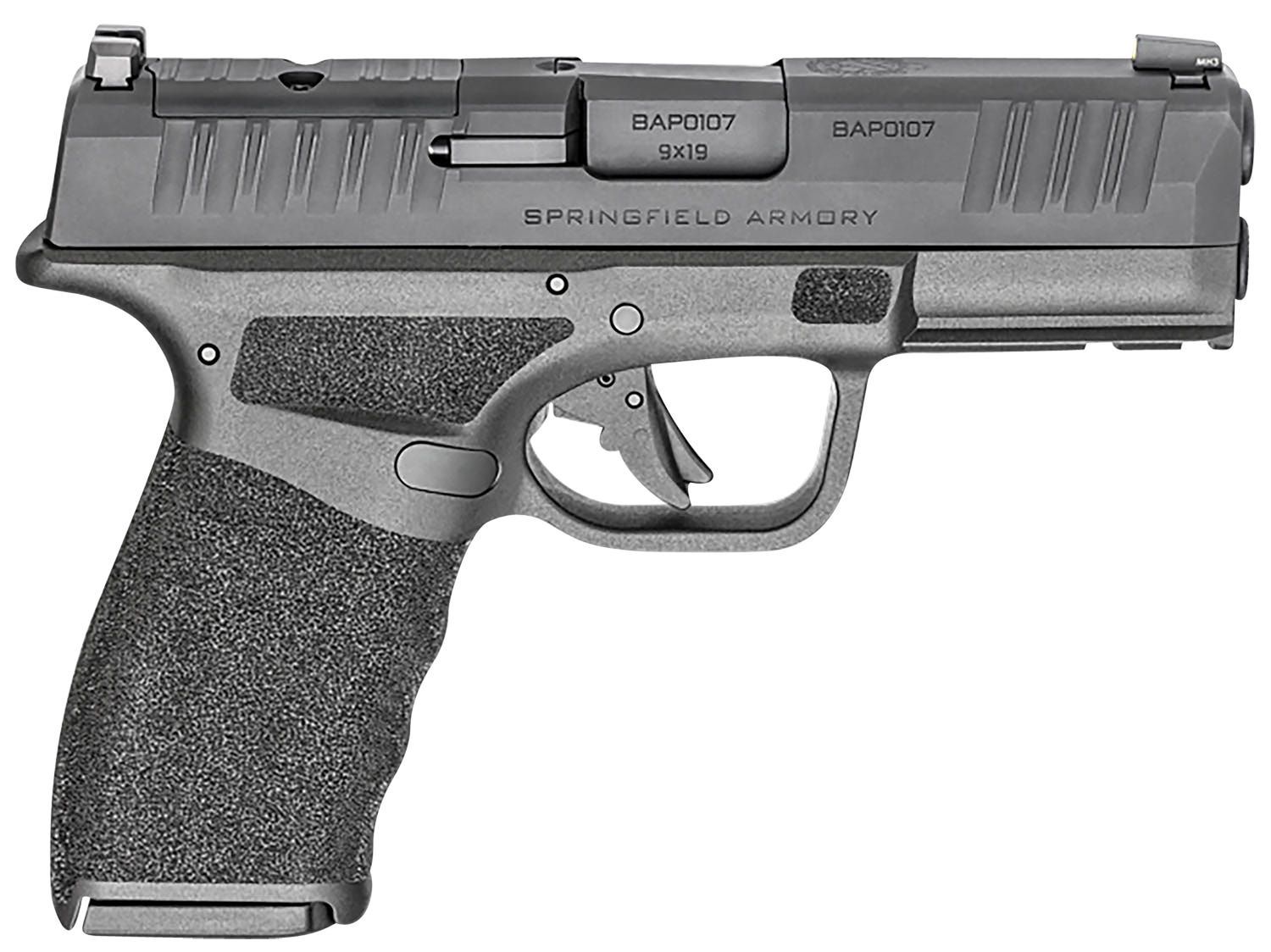 Springfield Hellcat Pro OSP Handgun 9mm Luger 15rd(2) Magazines 3.7" Barrel Black, 706397956578, HCP9379BOSP