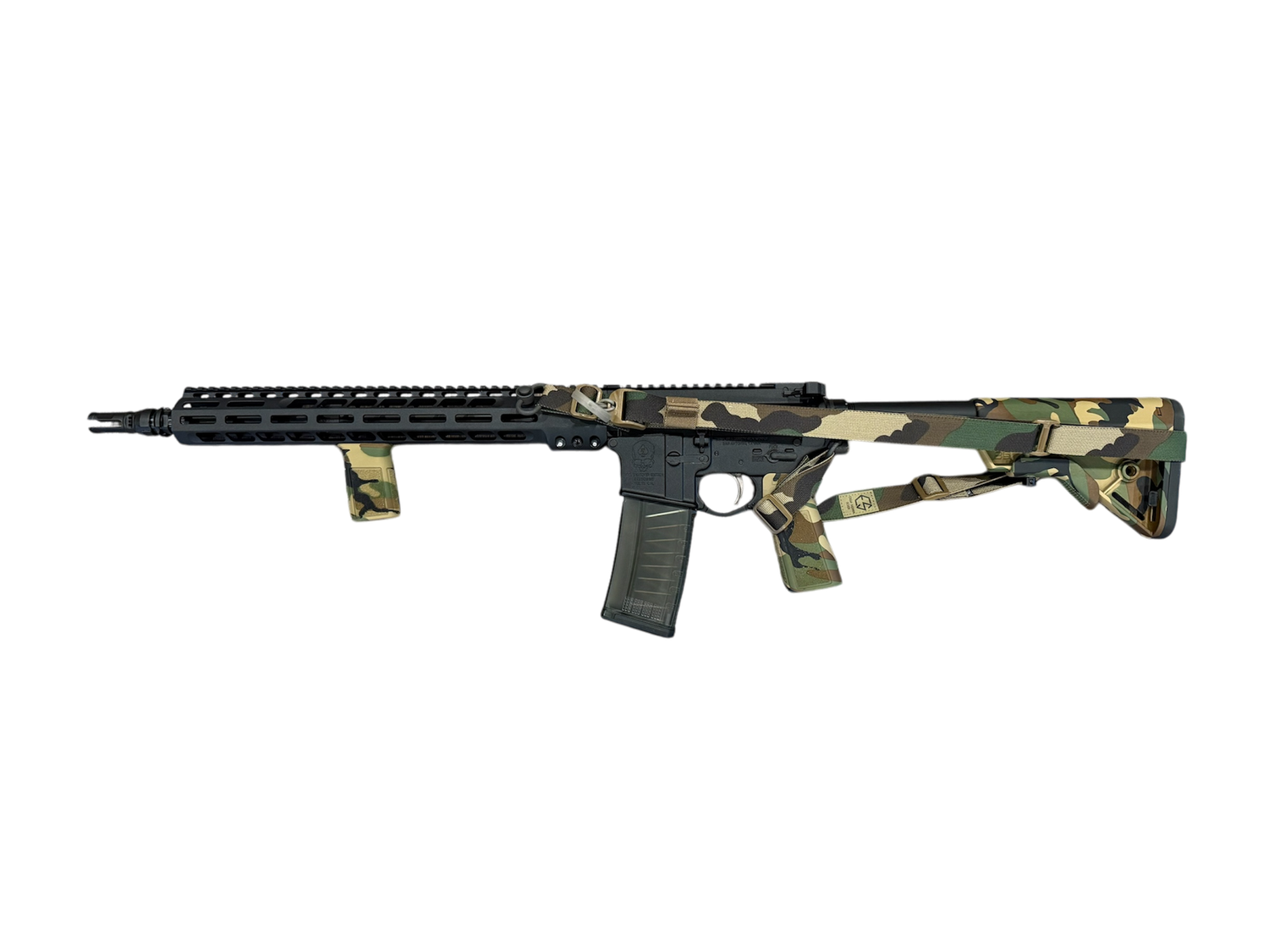 SOLGW AR15 16" 5.56 MID COMBAT V2, 15" M89, B5, BLK/M81, RB047