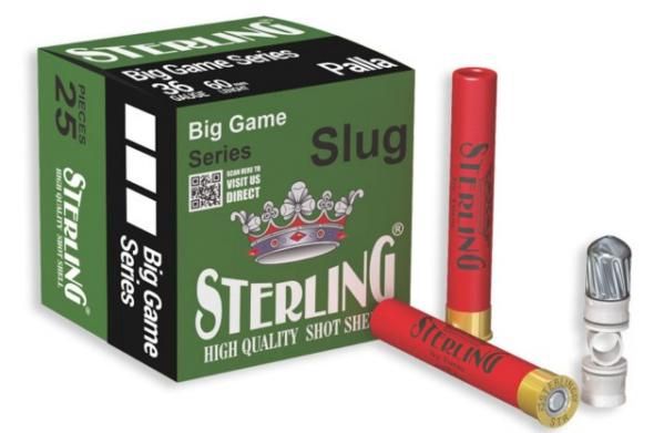 Sterling, Big Game Series, 410 Gauge 2.5", 10 Grain, 1/4 oz, Rifled Slug, 25 Round Box, 8698779961572