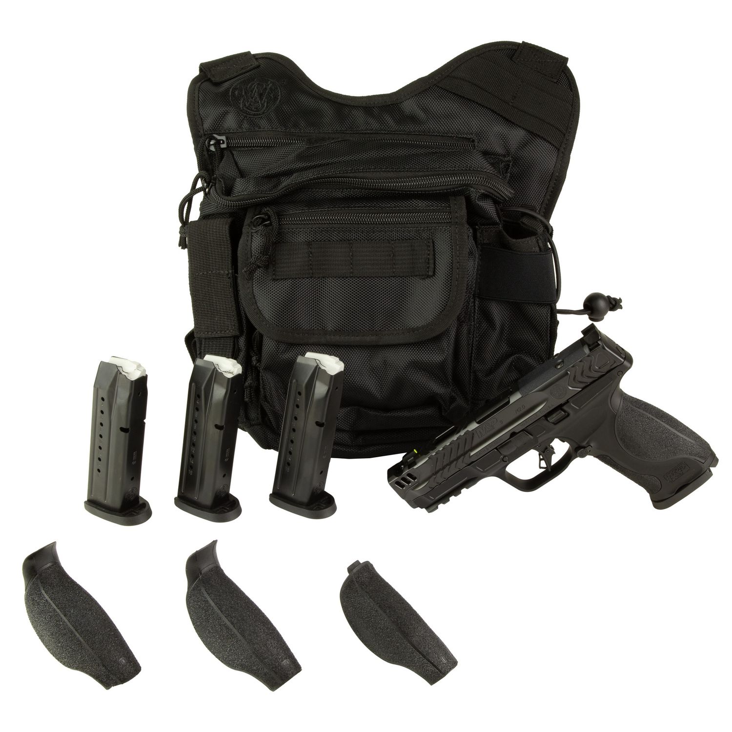 Smith &amp; Wesson M&amp;P 2.0 Metal Carry Comp, 4.22" 9MM Pistol, (4)17RD Mags, Carry Bag, BLK/GRY, 022188904611, 14764