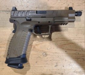 *USED* SPRINGFIELD XDM ELITE 5" 9MM PISTOL, FDE, W/ 4 MAGS, HOLSTER, ORIGINAL BOX/ACCYS